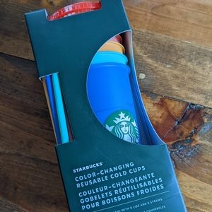 Starbucks 2020 Pride Color Changing Cold Cups NIB